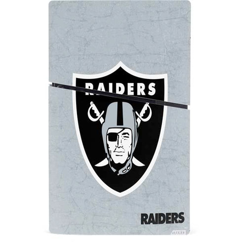 NFL Las Vegas Raiders - Alternate Distressed PS5 Slim Digital Edition Bundle Skin